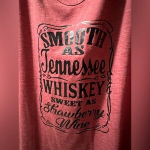 Dusty Pink T-Shirt - Smooth as Tennessee Whiskey - XL
